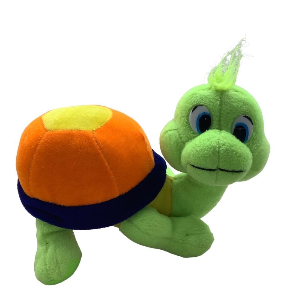 Good Stuff Turtle Plush Stuffed Animal Toy 7.5" Length Multicolorโ Shell